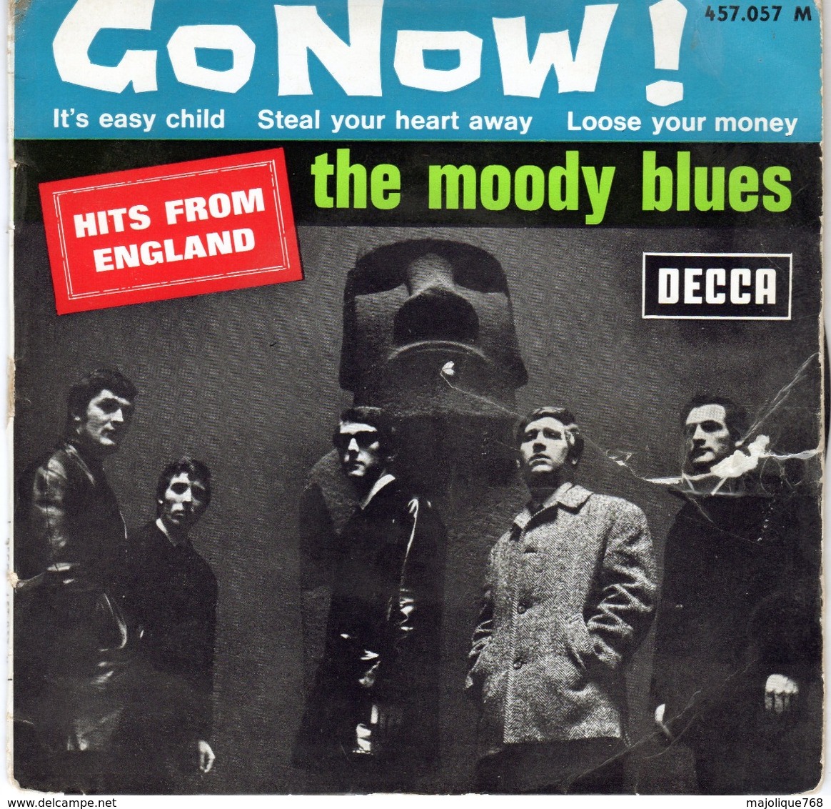 The Moody Blues - Go Now - It's Easy Child - Steal Your Heart Away - Loose Your Money - DECCA 457.057 - 1965 - Rock