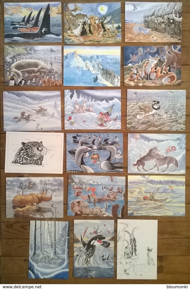 Lot De 18 Cartes Postales / Animaux / Aquarelles D'Alexis NOUAILHAT - Other & Unclassified