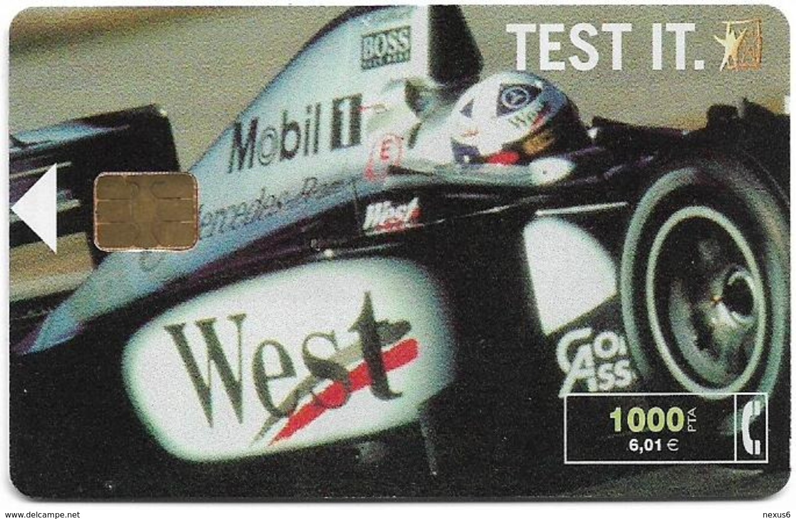 Spain - Telefónica - West Tobacco Formula 1 - CP-190 - 07.2000, 11.600ex, Used - Commémoratives Publicitaires