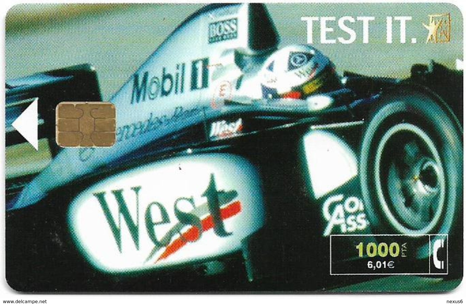 Spain - Telefónica - West Tobacco Formula 1 - CP-194 - 12.2000, 11.300ex, Used - Commémoratives Publicitaires