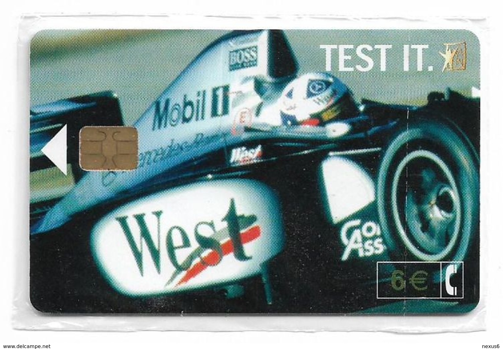 Spain - Telefónica - West Tobacco Formula 1 - CP-242 - 07.2002, 6€, 11.000ex, NSB - Conmemorativas Y Publicitarias