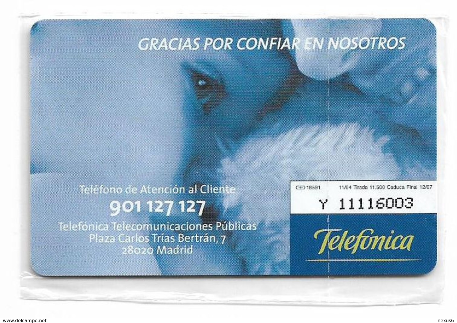 Spain - Telefónica - Cuidamos Tu Confianza - Baby And Mom - P-558 - 11.2004, 3€, 11.500ex, NSB - Emisiones Privadas