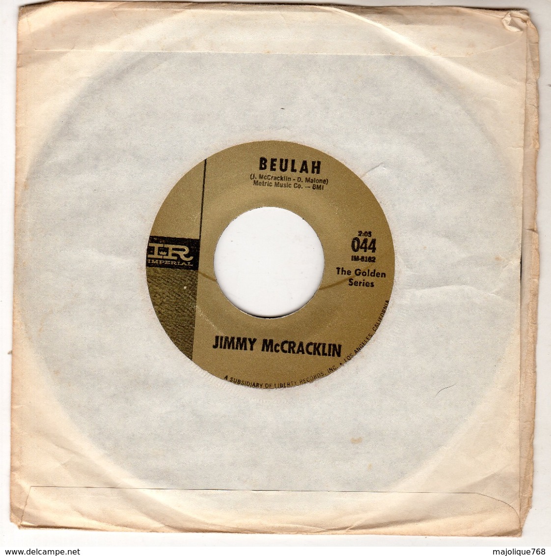 Jimmy McCracklin - Every Night Every Day - Beulah - IR Impérial 044  - 1965 - Soul - R&B