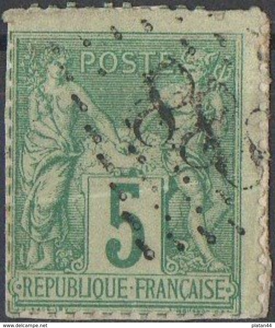 Oblitération Jour De L'an Losange 888 - 1876-1898 Sage (Type II)