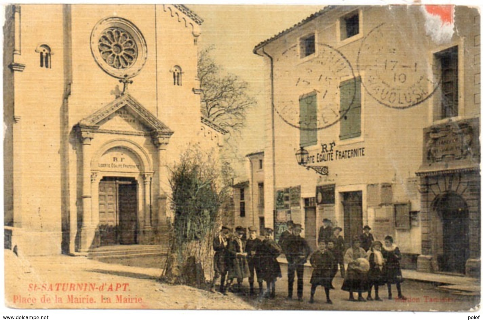 SAINT SATURNIN D' APT - Place De La Mairie - La Mairie  (1462 ASO) - Autres & Non Classés