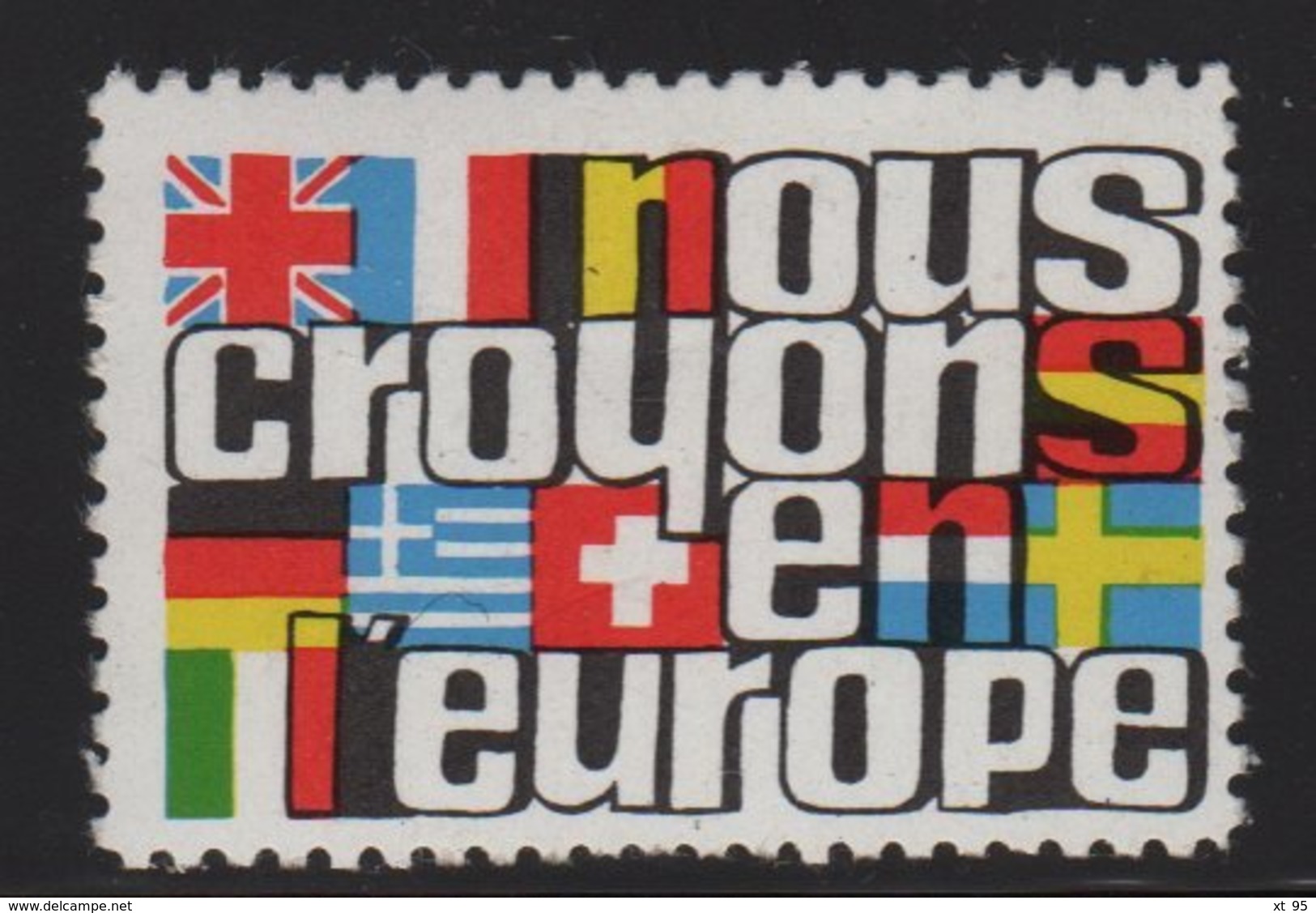 Vignette - Nous Croyons En L'Europe - Other & Unclassified