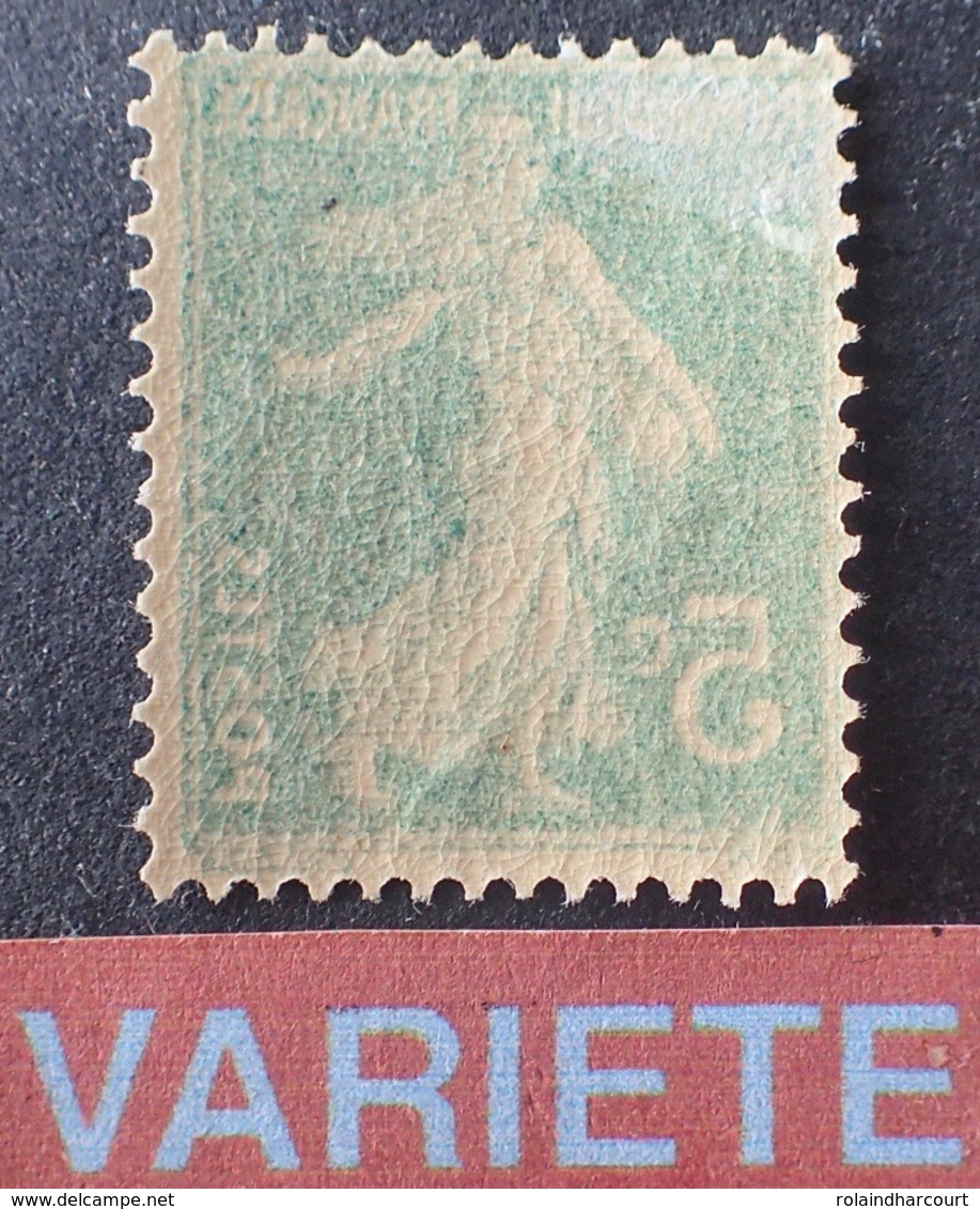 R1615/906 - 1907 - TYPE SEMEUSE - N°137 NEUF* - VARIETE ➤➤➤ Impression RECTO-VERSO - Neufs