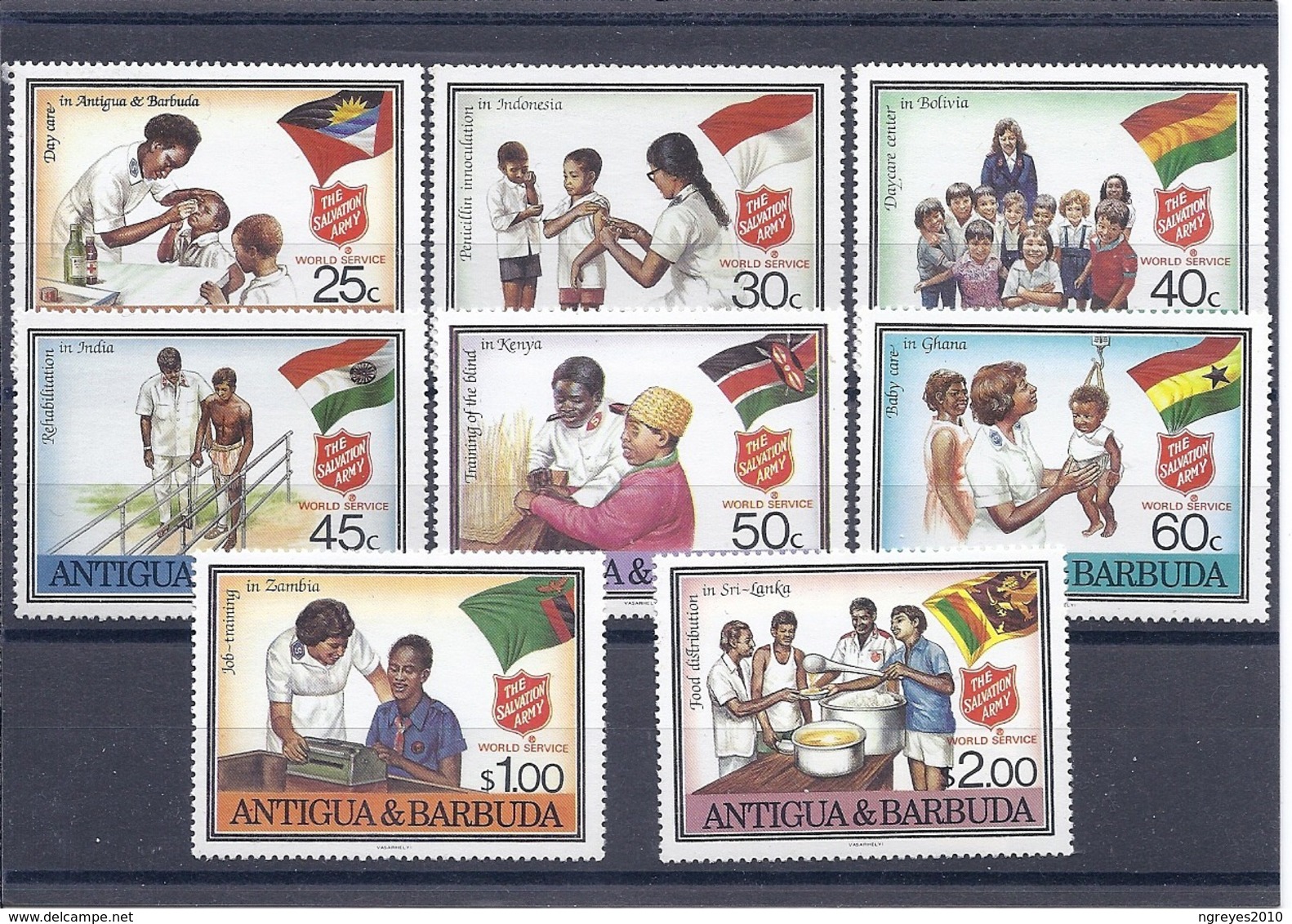 190031916  ANTIGUA Y BARBUDA  YVERT    Nº  1040/7  **/MNH - Antigua Y Barbuda (1981-...)