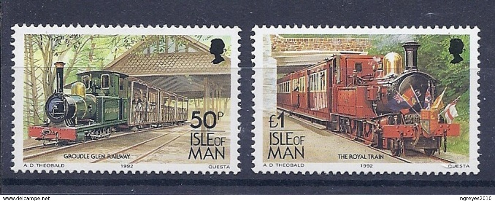 190031929  I.  MAN YVERT  Nº  576/72  **/MNH - Man (Eiland)