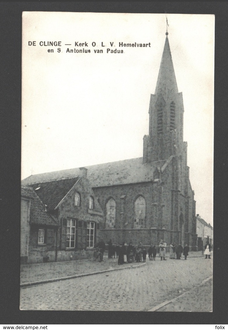 De Clinge - Kerk O. L. V. Hemelvaart En S. Antonius Van Padua - Geanimeerd - Sint-Gillis-Waas