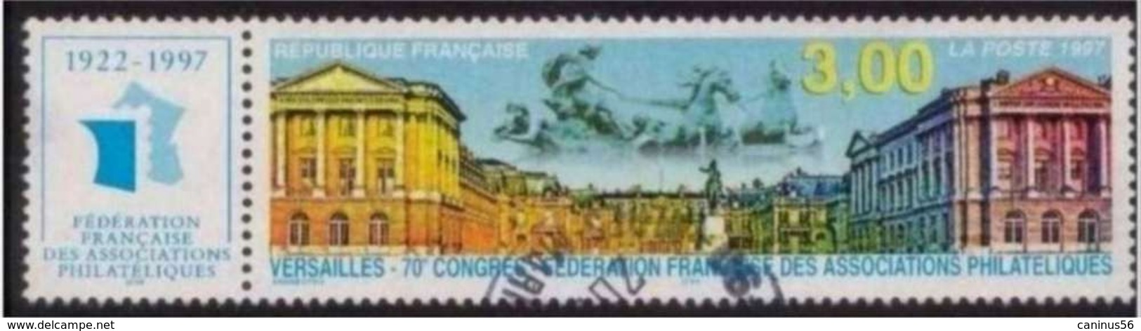 1997 Yt 3073 (o) Versailles Fédération Française Des Associations Philatéliques - Oblitérés