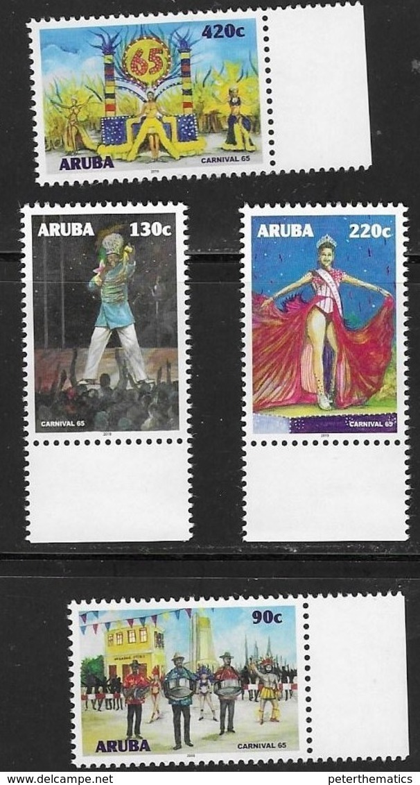 ARUBA, 2019,  MNH,CARNIVAL, COSTUMES, MUSIC,4v - Carnival