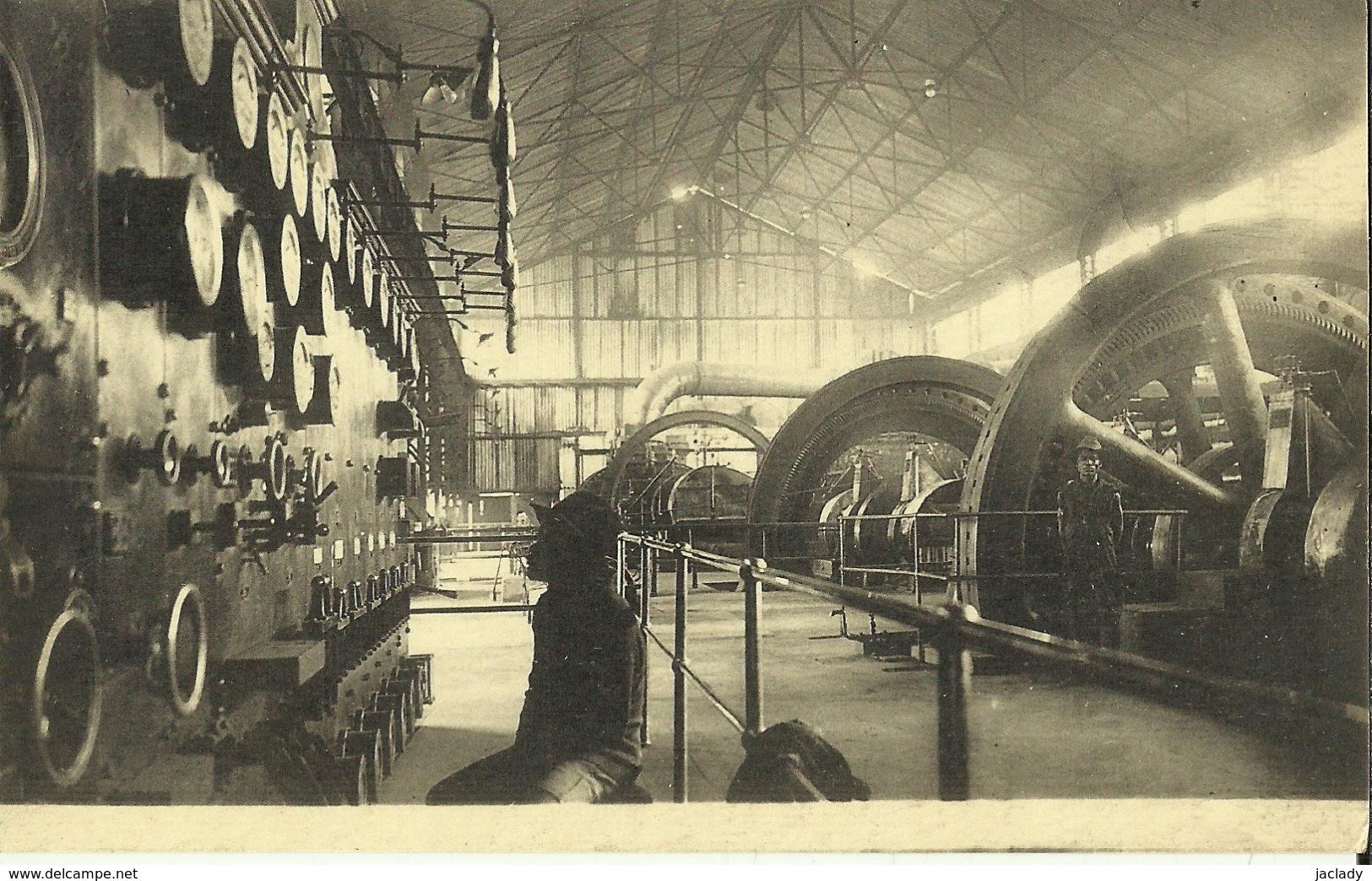 Congo Belge - Elisabethville - Usine Métallurgique De L' U. M. - Vue Intérieur De La Centrale Electrique.    ( 2 Scans ) - Lubumbashi