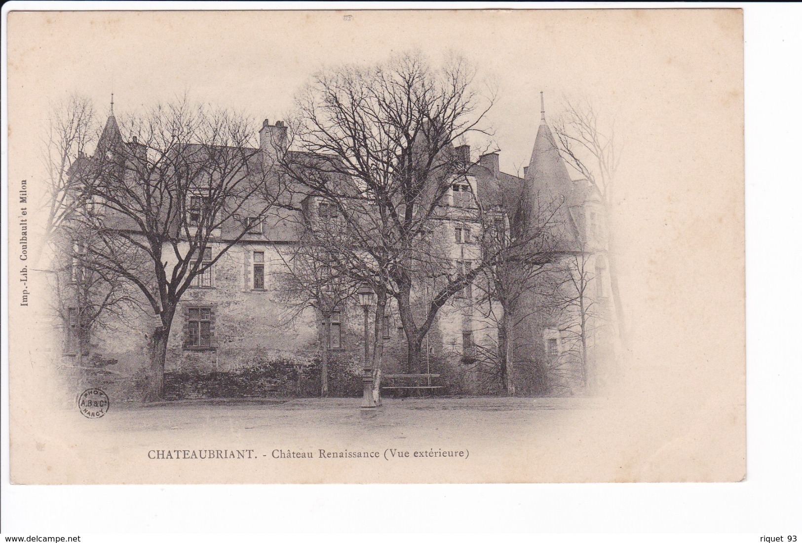 Lot 3 Cpa - CHATEAUBRIANT - Château Renaissance ( Vues Extérieures)- Les Arcades - Châteaubriant