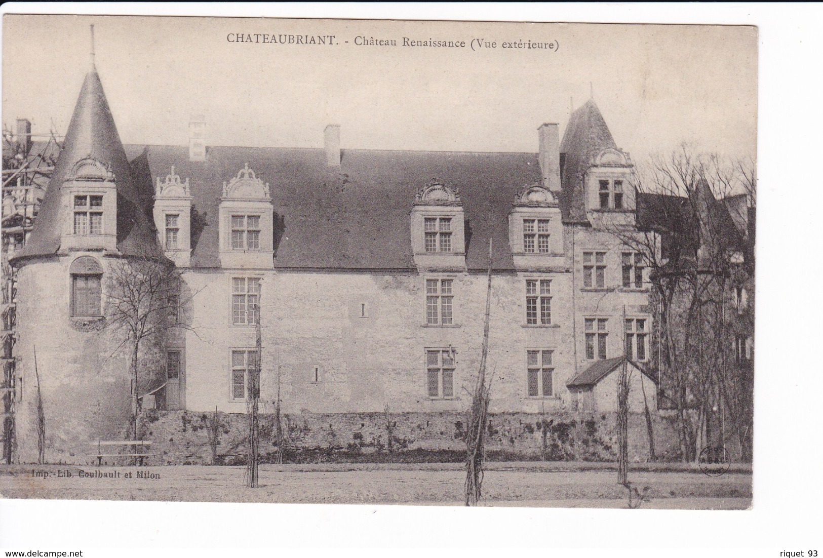 Lot 3 Cpa - CHATEAUBRIANT - Château Renaissance ( Vues Extérieures)- Les Arcades - Châteaubriant