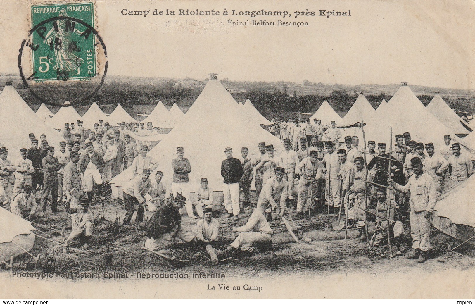 Camp De La Riolante à Longchamp, Près Epinal - La Vie Au Camp - Autres & Non Classés