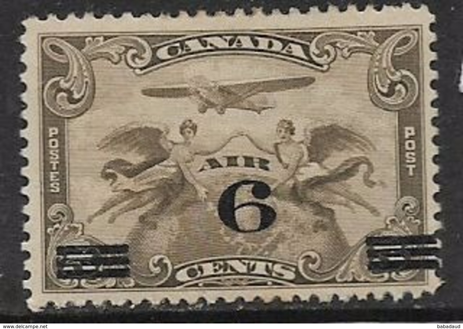 Canada, GVIR, 1932 Air Mail, 6cents / 7c, MH * - Neufs