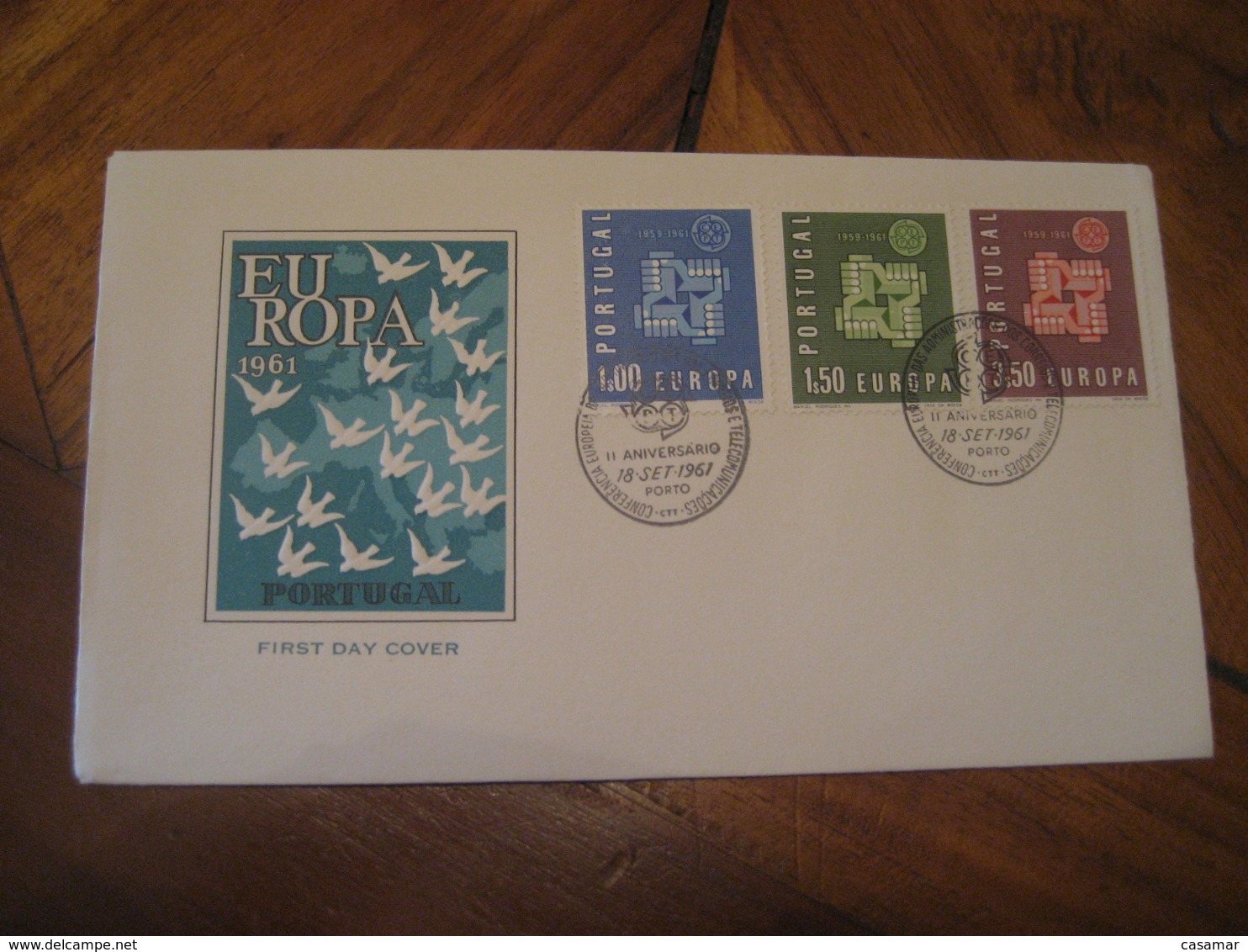 LISBOA 1961 Europa Cept FDC Cancel Cover PORTUGAL - Lettres & Documents