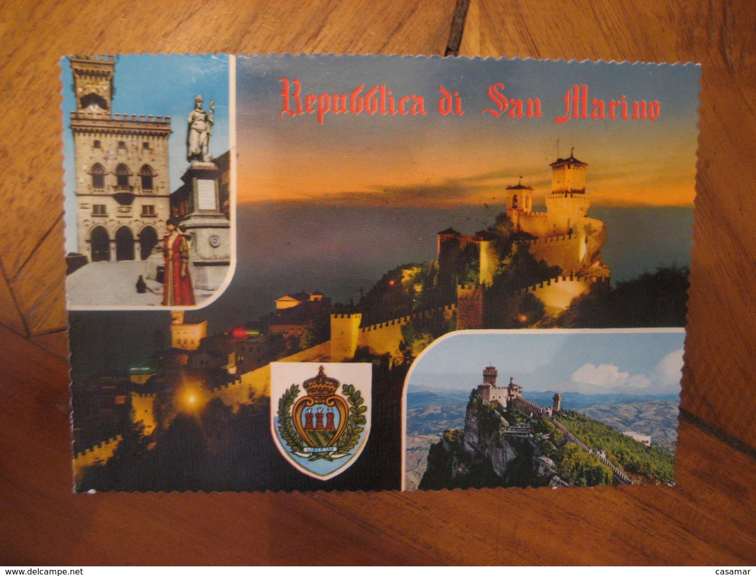 SAN MARINO 1967 To Skanninge ? Sweden Flora Flower 2 Stamp Cancel Castle Post Card ITALY - Lettres & Documents