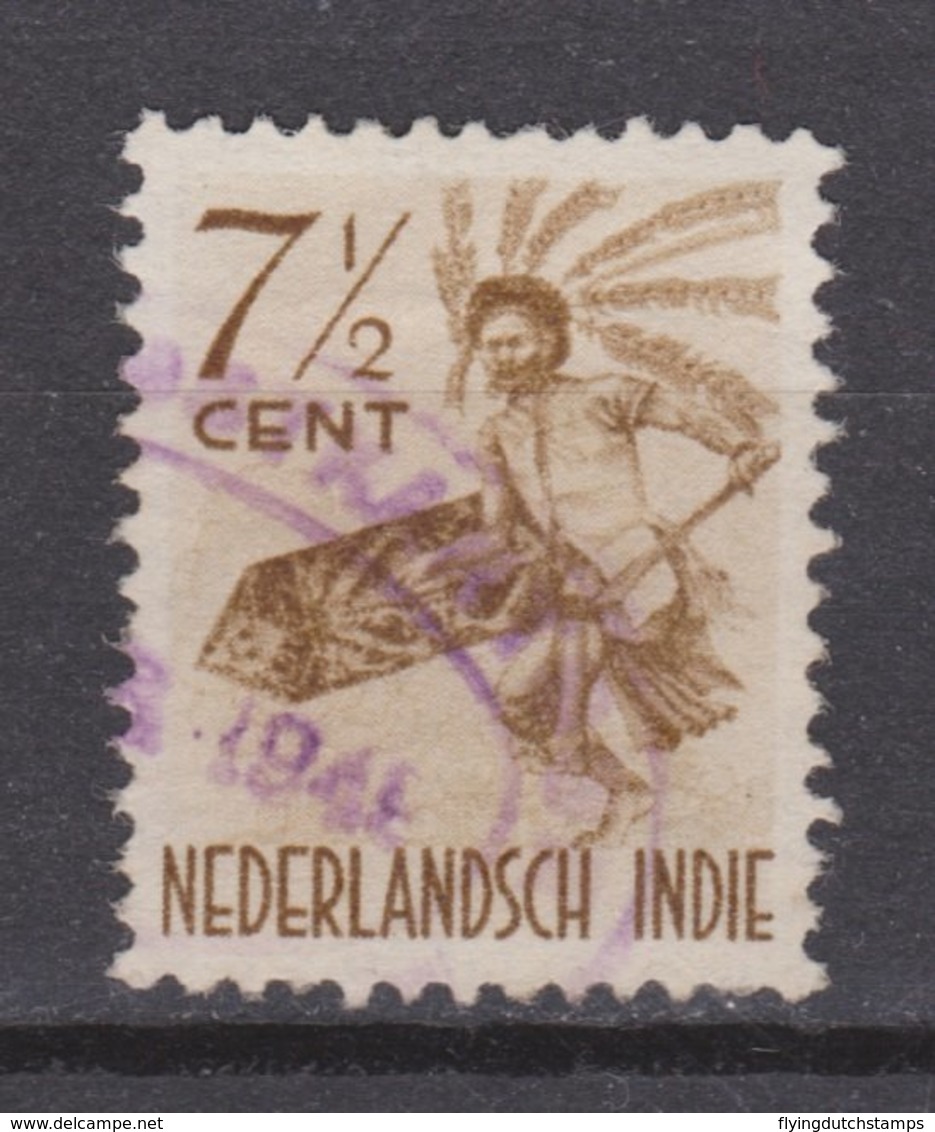 Nederlands Indie 336 PURPLE CANCEL ; Inheemse Dansen 1948 Netherlands Indies PER PIECE - Niederländisch-Indien