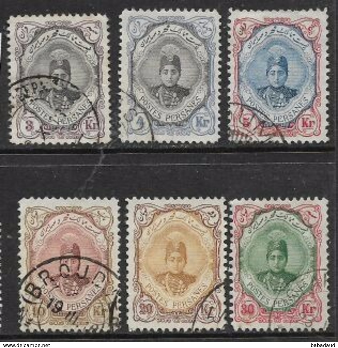 Persia / Iran, 1911, Short Set, 3k - 30k, Used - Iran