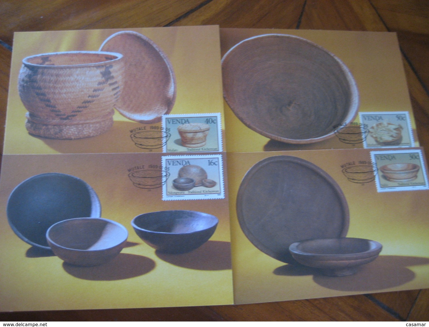 MUTALE Venda 1989 Traditional Kitchenware Pottery Art ... Maxi Maximum 4 Card - Venda