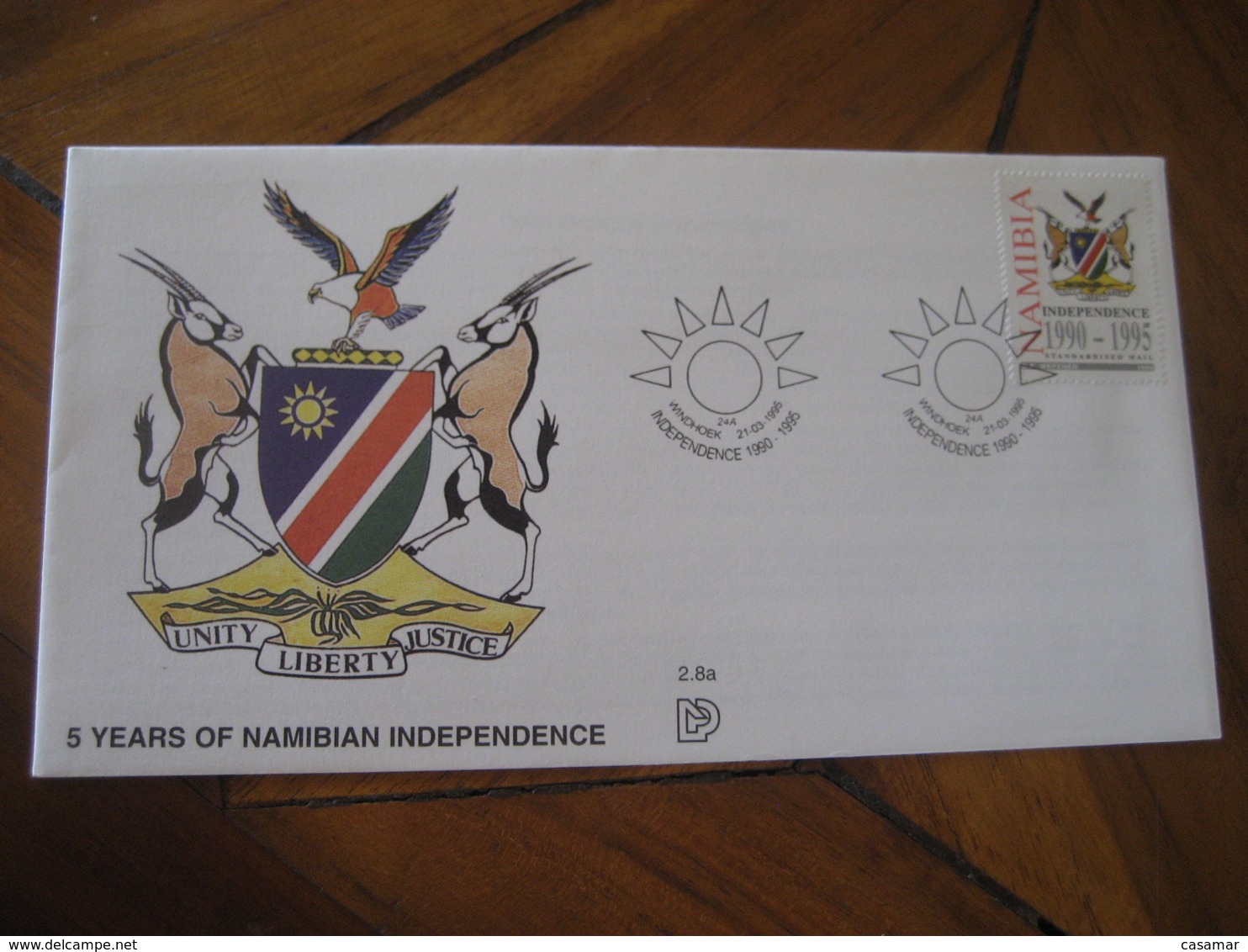 WINDHOEK Namibia 1995 Independence 5 Years FDC Cancel Cover SWA - Namibie (1990- ...)