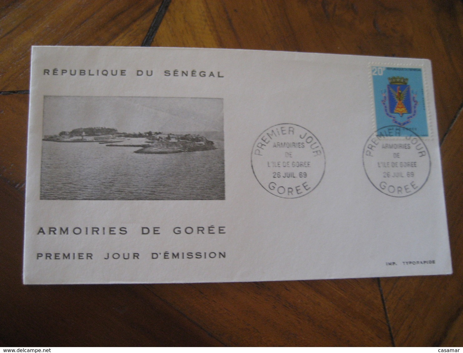 GOREE Senegal 1969 Armoiries Ile FDC Cancel Cover - Senegal (1960-...)