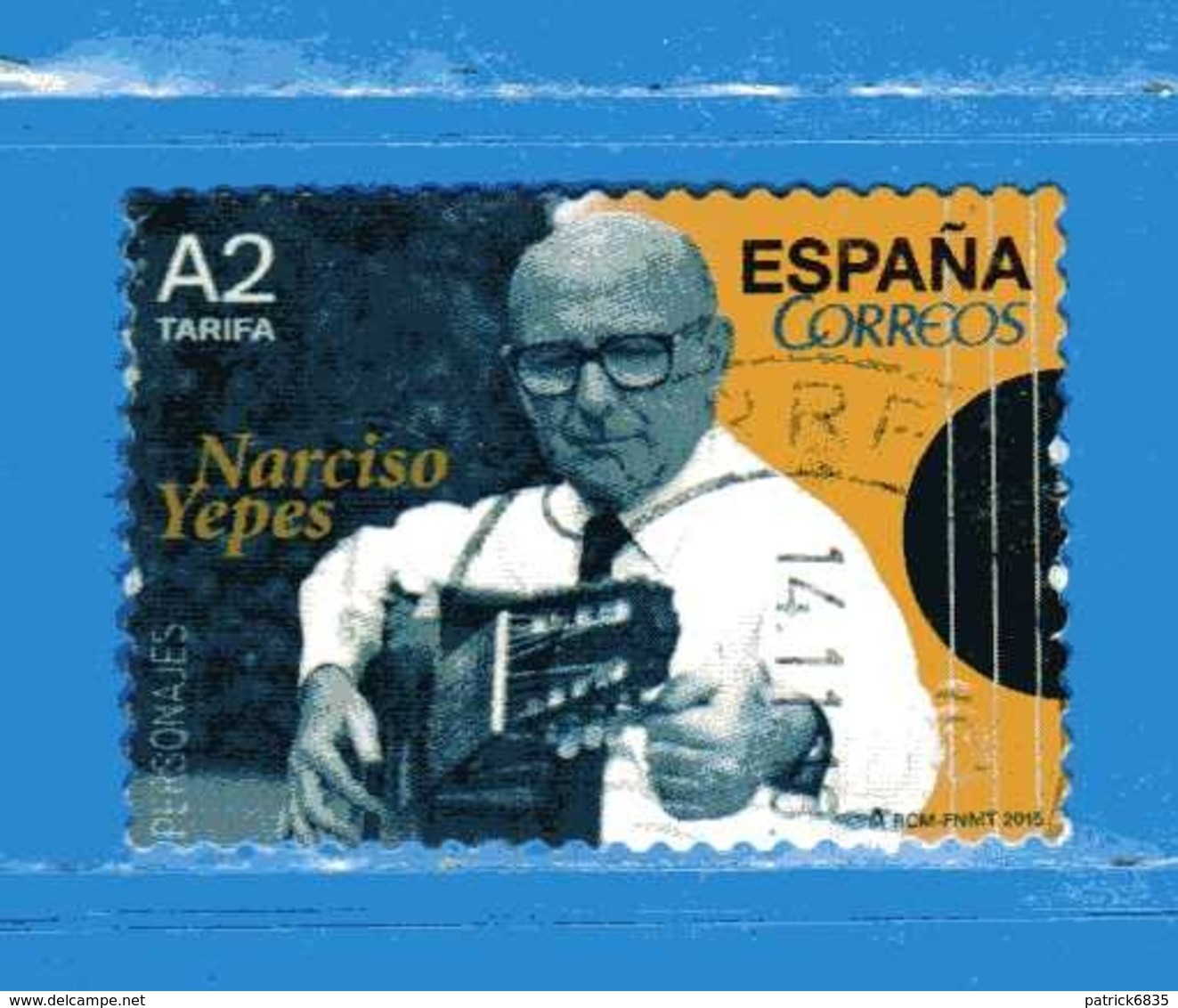 (1Us) )  SPAGNA °- 2015 - NARCISO YEPES . - Used Stamps