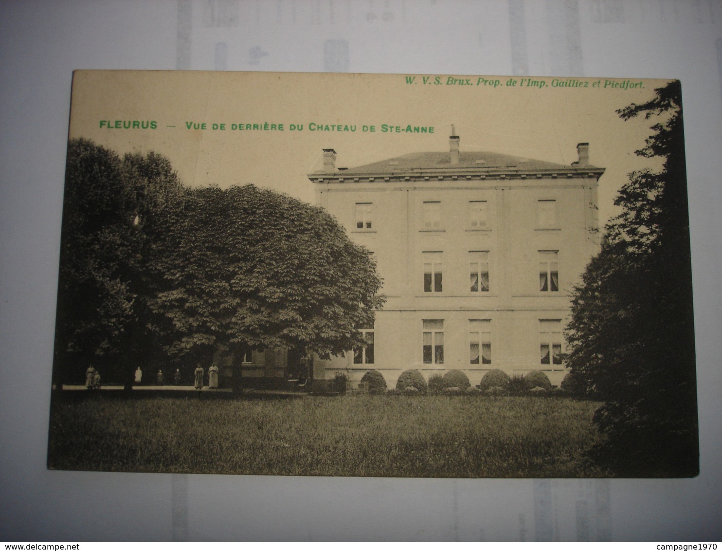 CPA - FLEURUS ( CHARLEROI ) - VUE DE DERRIERE DU CHATEAU DE STE ANNE - Fleurus