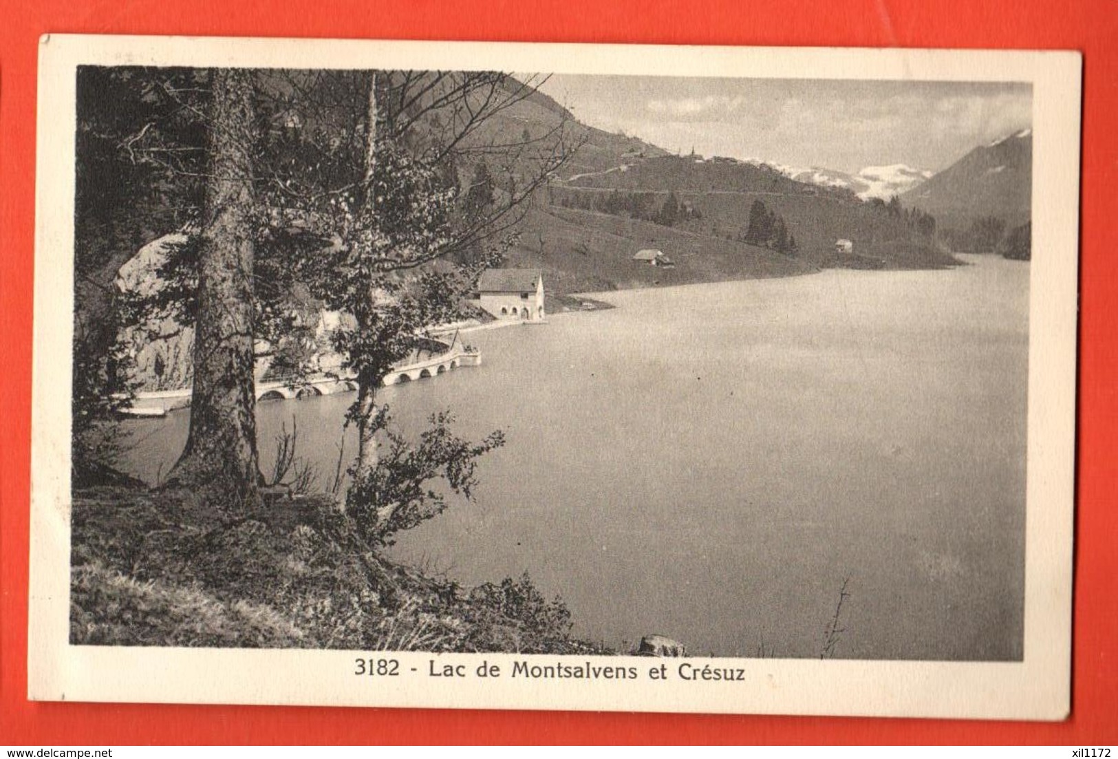 MYA-39 Lac De Montsalvens Et Crésuz. Morel 3182. Circulé 1926 - Crésuz