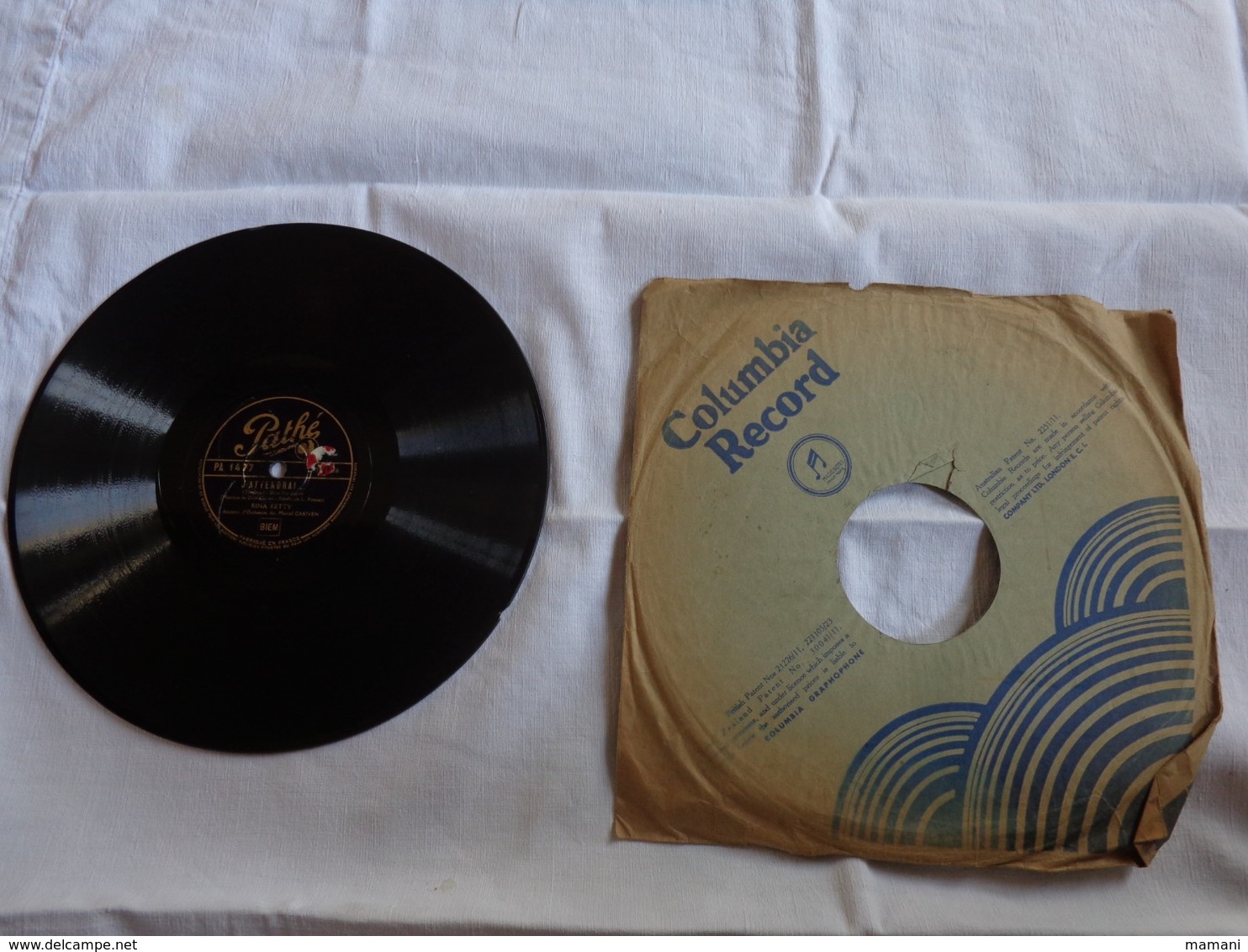 lot de 27 disques- 78 tours-odeon-pathe-philipps etc ... voir descriptif -chanson d'etape chorale federale du scoutisme