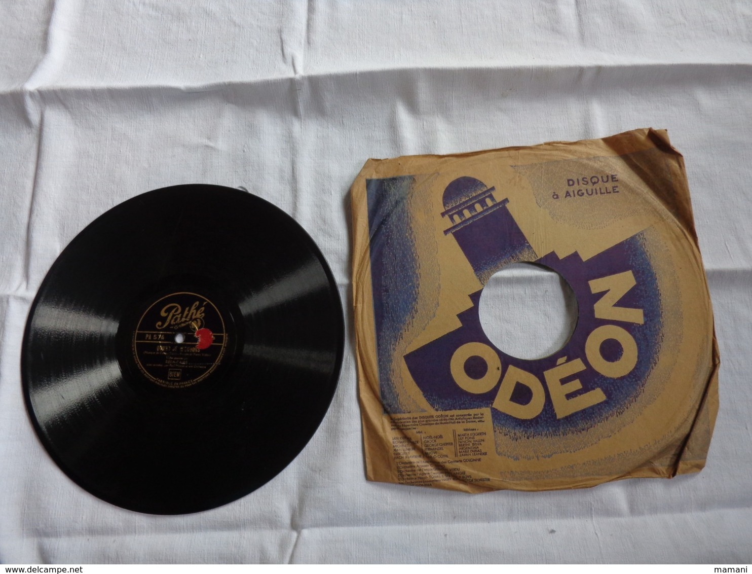 lot de 27 disques- 78 tours-odeon-pathe-philipps etc ... voir descriptif -chanson d'etape chorale federale du scoutisme