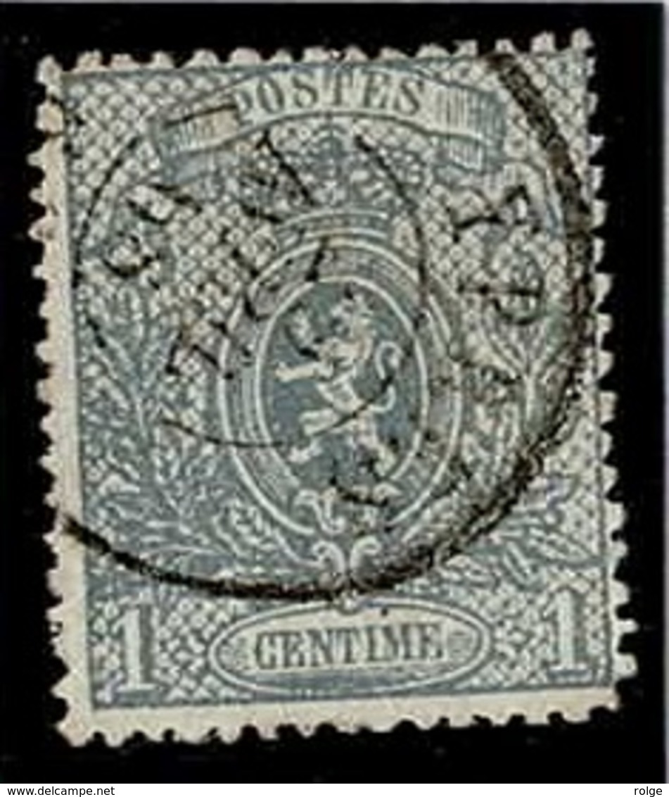 +MW-4388   YPRES   Dubbel Cirkel   OCB  23 - 1866-1867 Petit Lion