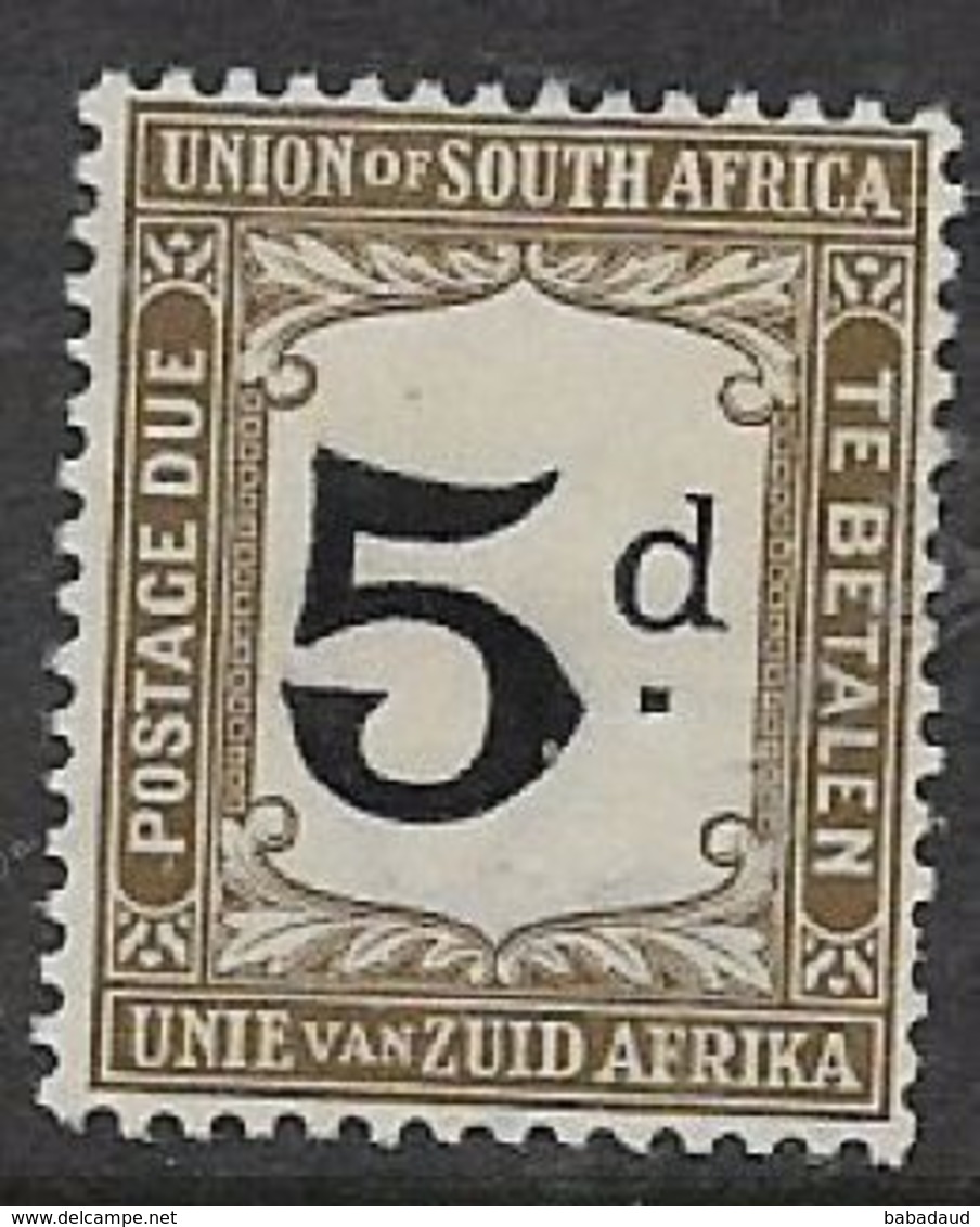 South Africa, Postage Due, 1915, 5d, MH * - Postage Due