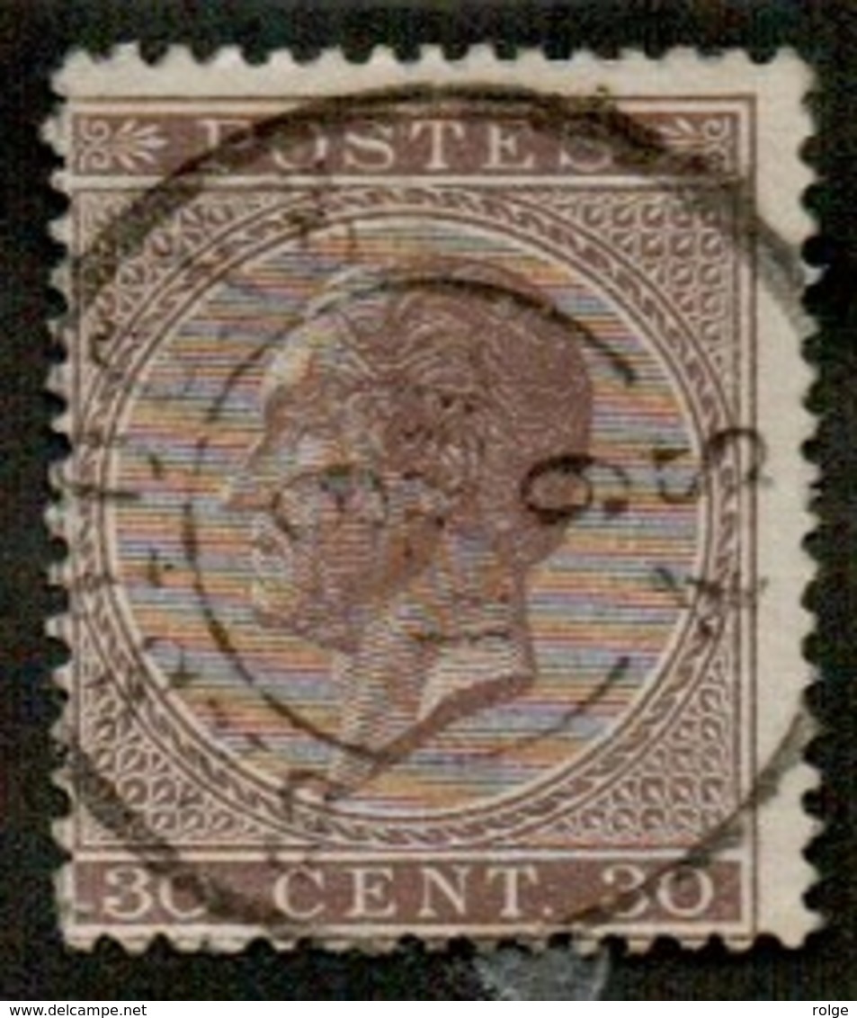 +MW-4400   BASTOGNE   Dubbel Cirkel   OCB  19 - 1865-1866 Profil Gauche