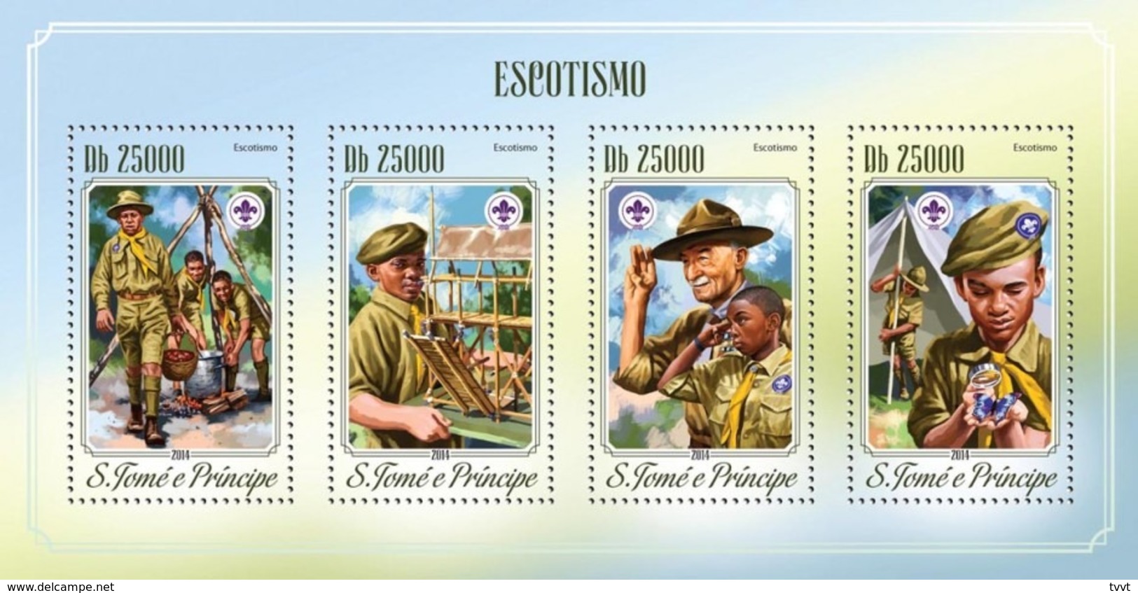 Sao Tome And Principe, 2014. [st14517] Scouting (s\s+bl) - Unused Stamps