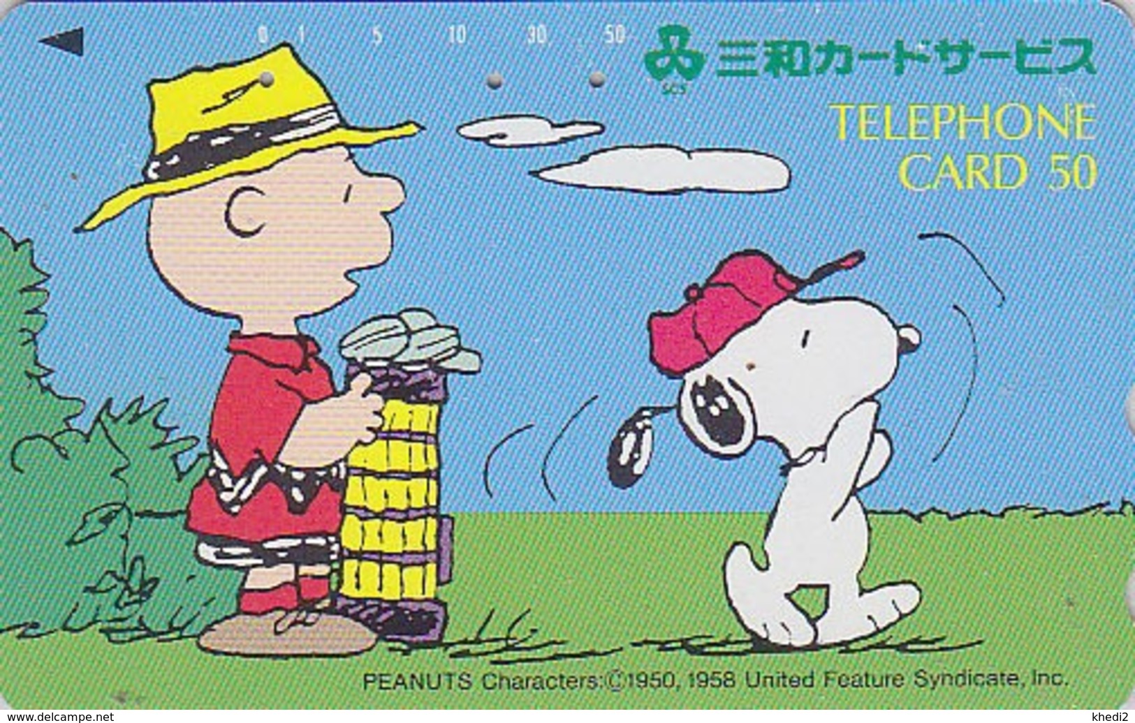 Télécarte JAPON / 110-131838 - BD Comics - CHIEN SNOOPY ** Sport GOLF ** - PEANUTS DOG JAPAN Free Phonecard - 1362 - BD