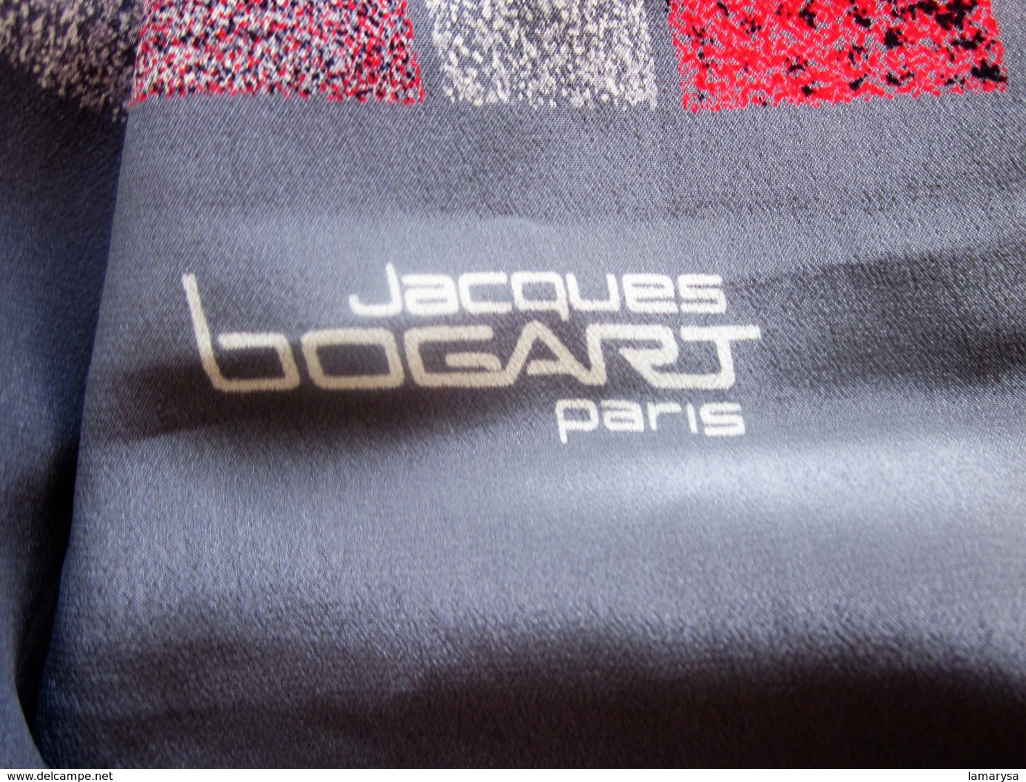 French New Luxury Scarf Never Worn In Real Silk 100% Signed Jacques Bogart Paris + Square Hermés Polyester And Acetate - Fulares