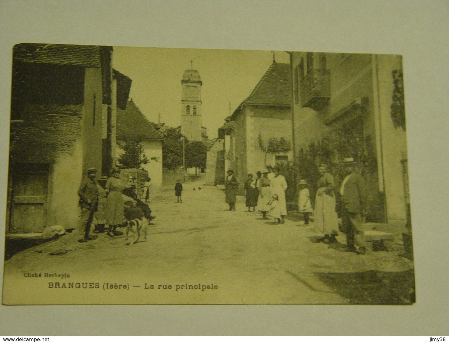 ISERE-BRANGUES-LA RUE PRINCIPALE-ANIMEE - Brangues