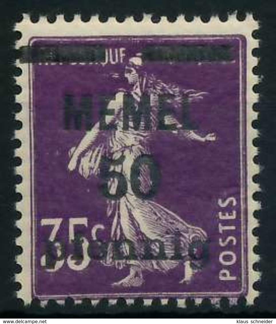 MEMEL 1920 Nr 23a Postfrisch X887DC2 - Memelgebiet 1923