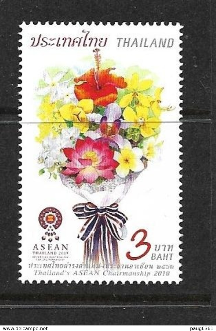 THAILANDE 2019 FLEURS-ASEAN  YVERT N° NEUF MNH** - Thaïlande