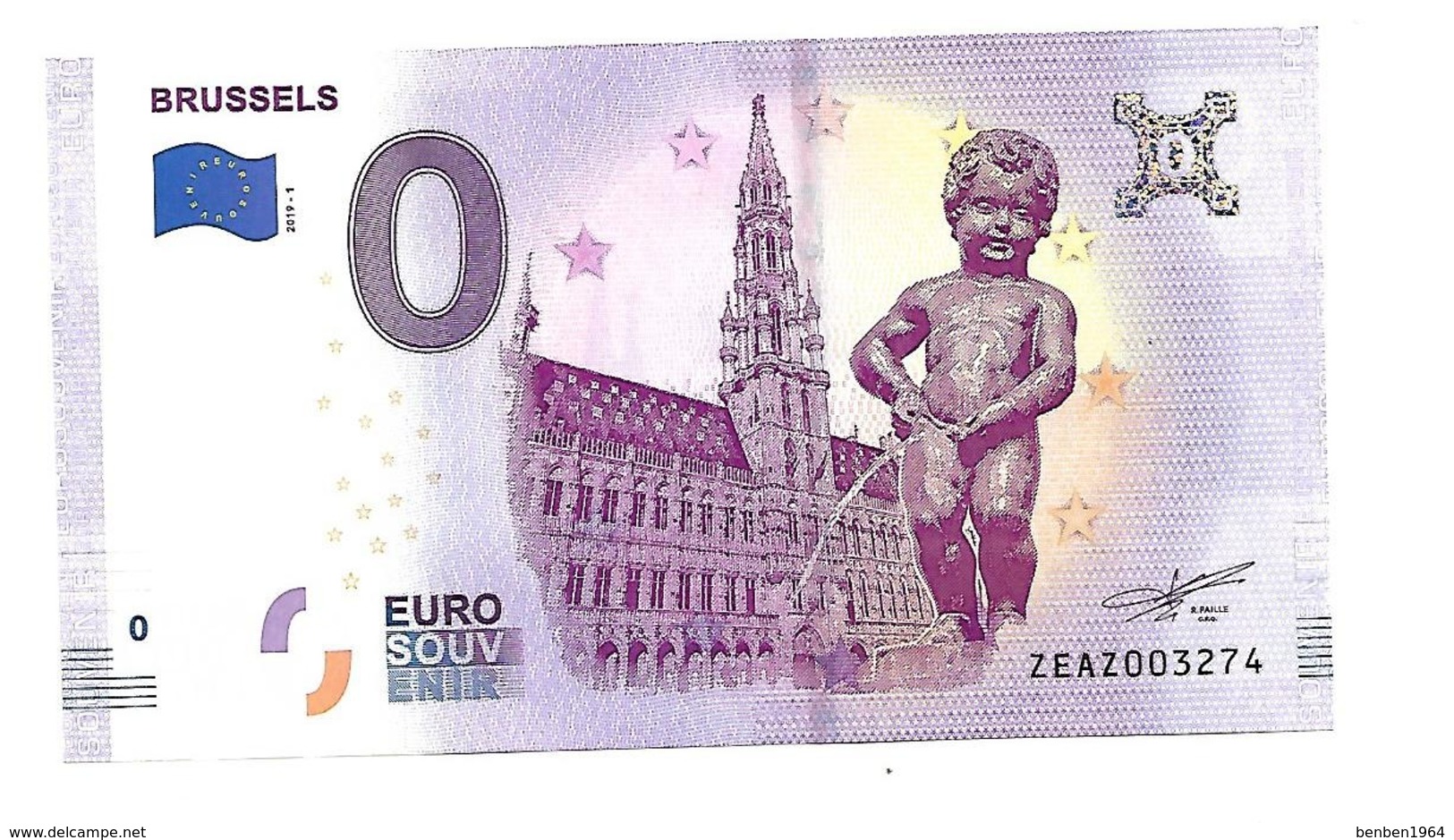 BRUSSELS  (billet 0 Euro) - Andere & Zonder Classificatie
