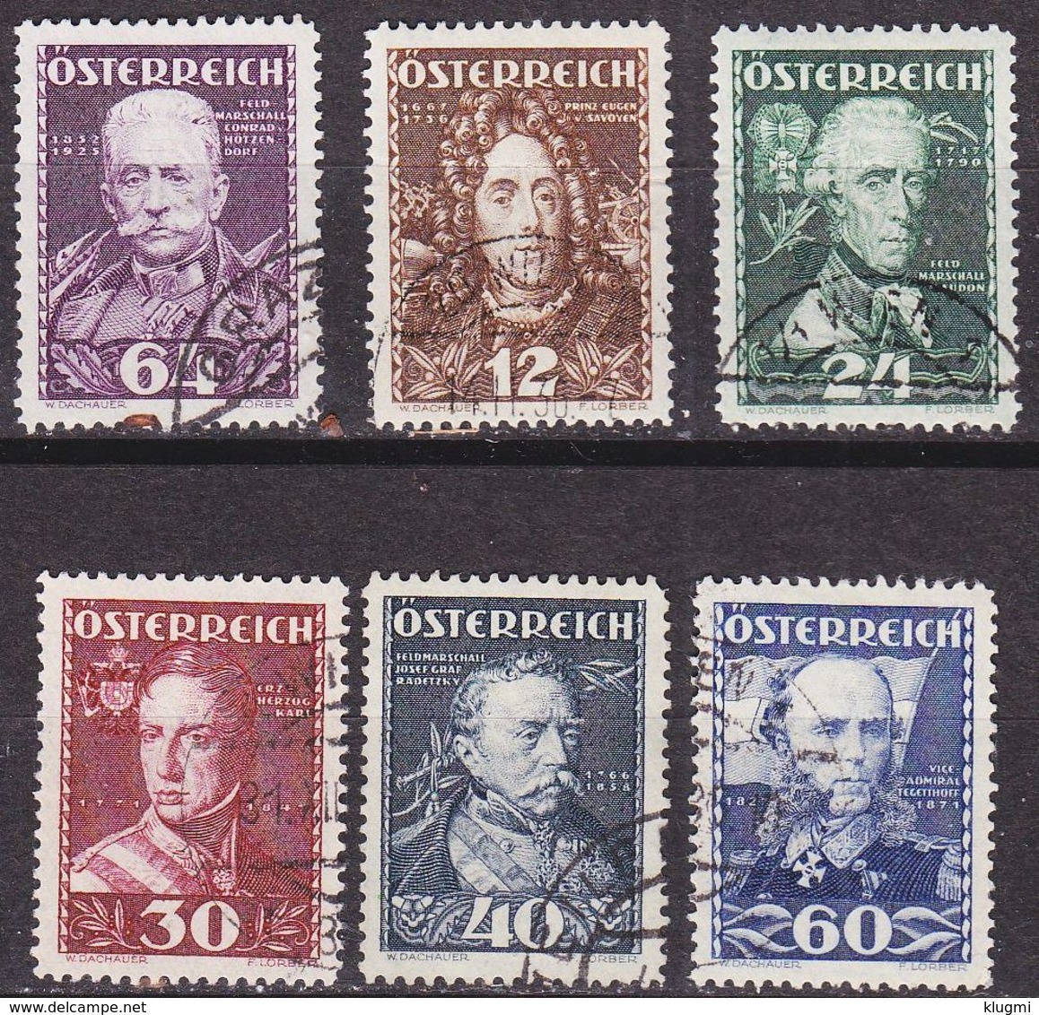 ÖSTERREICH AUSTRIA [1935] MiNr 0617-22 ( O/used ) - Gebraucht