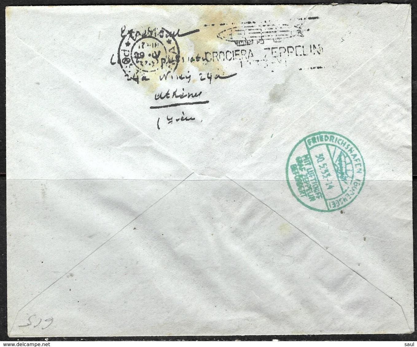 615 - GREECE - 1933 - ZEPPELIN ISSUE -  COVER - FAUX, FORGERY, FALSE, FALSCH, FALSO - Altri & Non Classificati