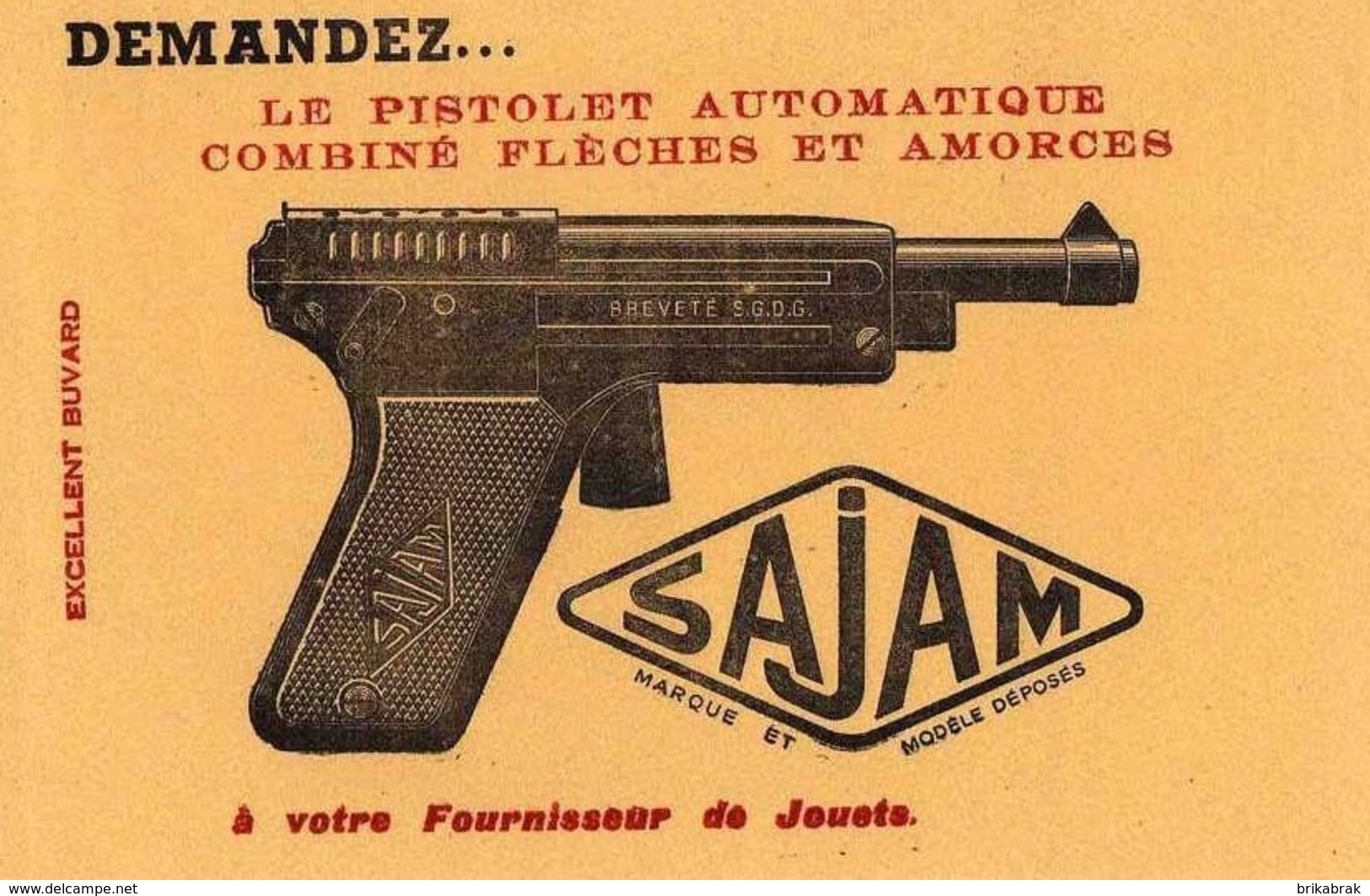 PISTOLET JOUET SAJAM - Arme Jeux