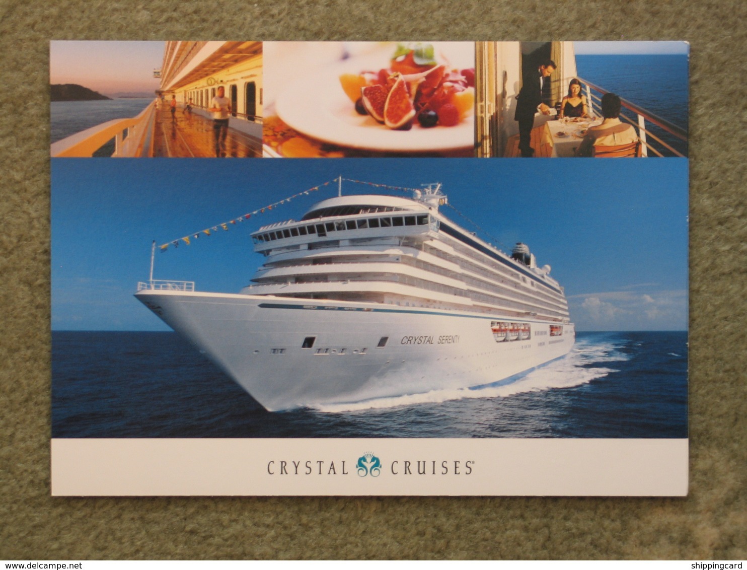 CRYSTAL LINE CRYSTAL SERENITY AT SEA LARGE SIZE OFFICIAL - Steamers