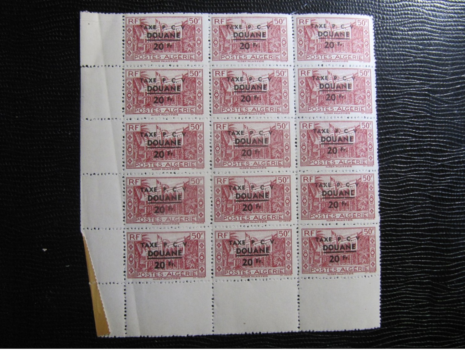 Bloc De Timbre Neuf Algerie  1944  50F 1946  11 - Algerien (1962-...)