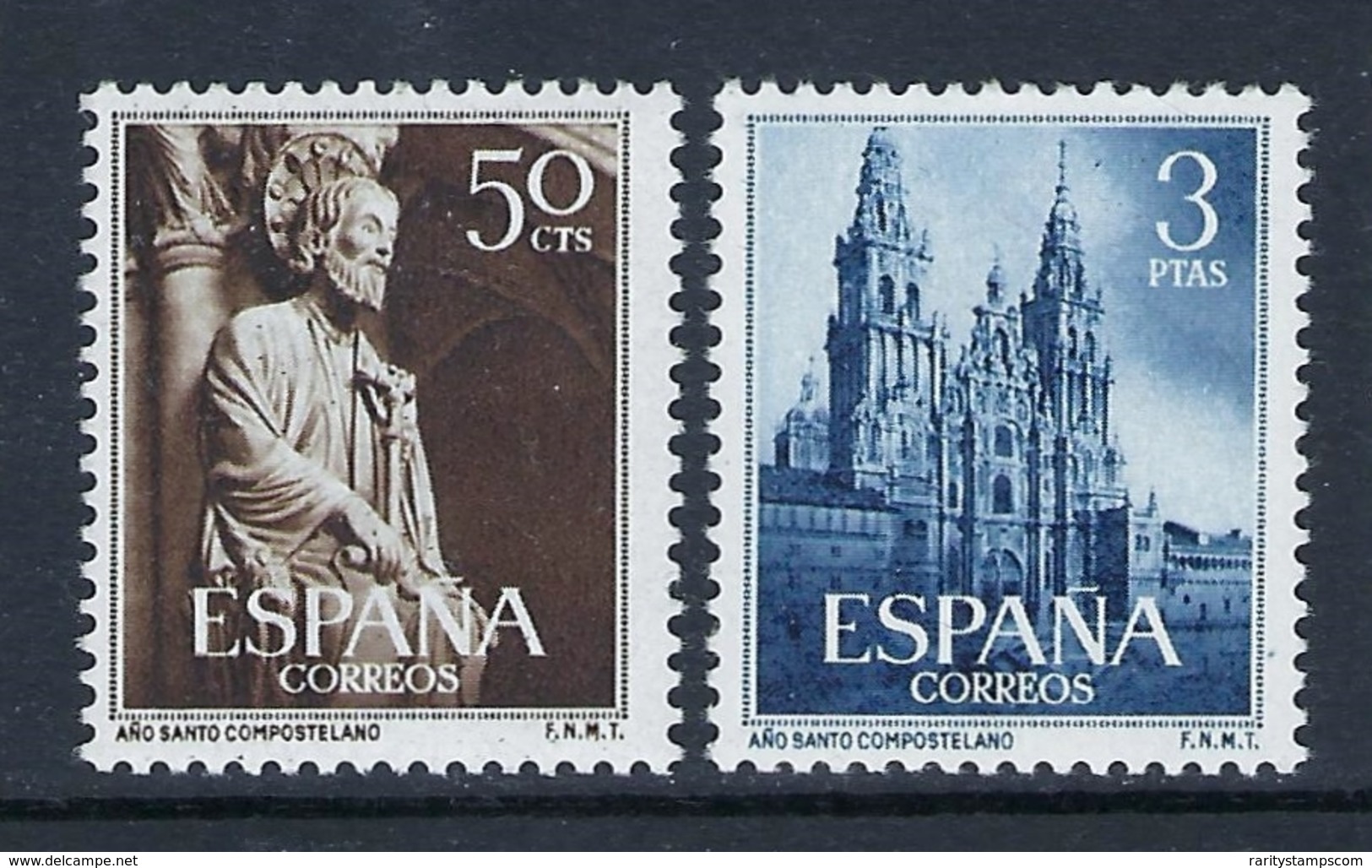 ESPAÑA 1954 AÑO SANTO COMPOSTELANO Nº 1130/1131 - Nuevos