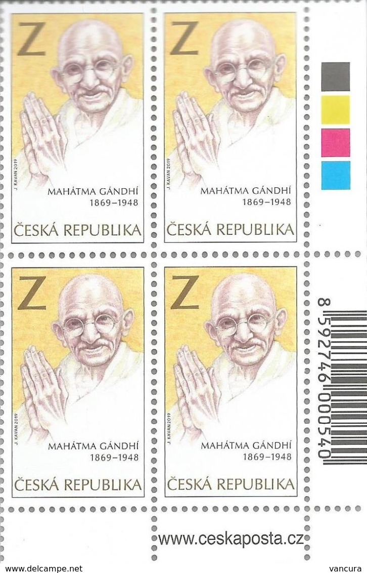 ** 1037 Czech Republic Mahatma Gandhi 2019 - Mahatma Gandhi